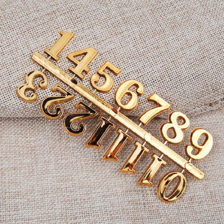 DIY Clock Number Arabic Roman Numerals Digital Clocks Needle Hands Clock Sticker