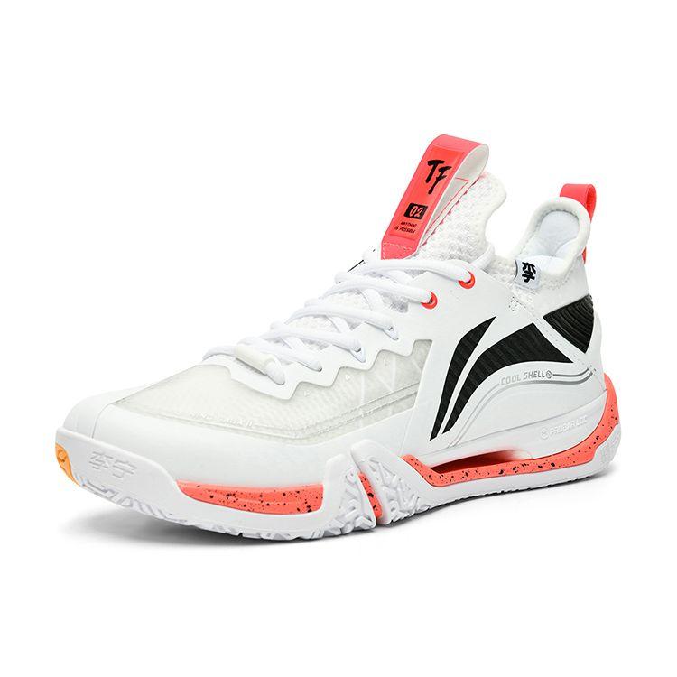 Li Ning Ground Flight II Pro Comfortable Breathable Non-Slip Wear-Resistant Low-Top Badminton Shoes Unisex Shoes White AYAT003-3