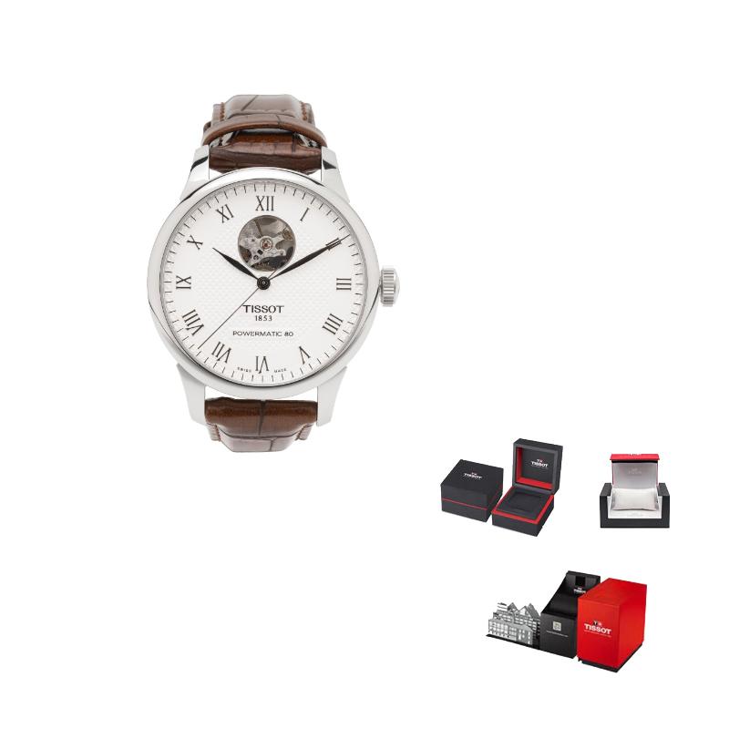 TISSOT Men s Le Locle Collection Watch T006.407.16.033.01 Brown Strap