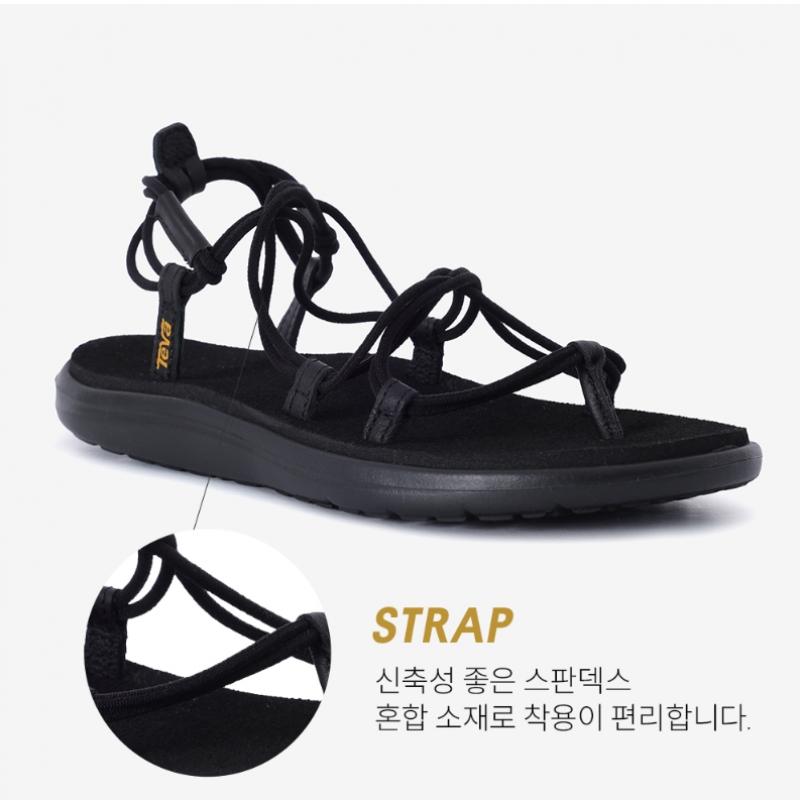 Teva Stylish Lace Up Strap Women Sandal Voya Infinity Stvf2419622 Blk