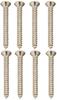SCUD Escutcheon Inch Chrome Screws, Rear, Size, 8-Piece W-HMCL