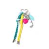 Trendy Rope Keychain Pendant Charm Decorative Bag Hanging Ornament For Handbags Backpacks And Purse Accessories