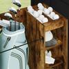 Golftafelkast met Wielen Rookeiken Afwerking 120 x 45 x 98 cm