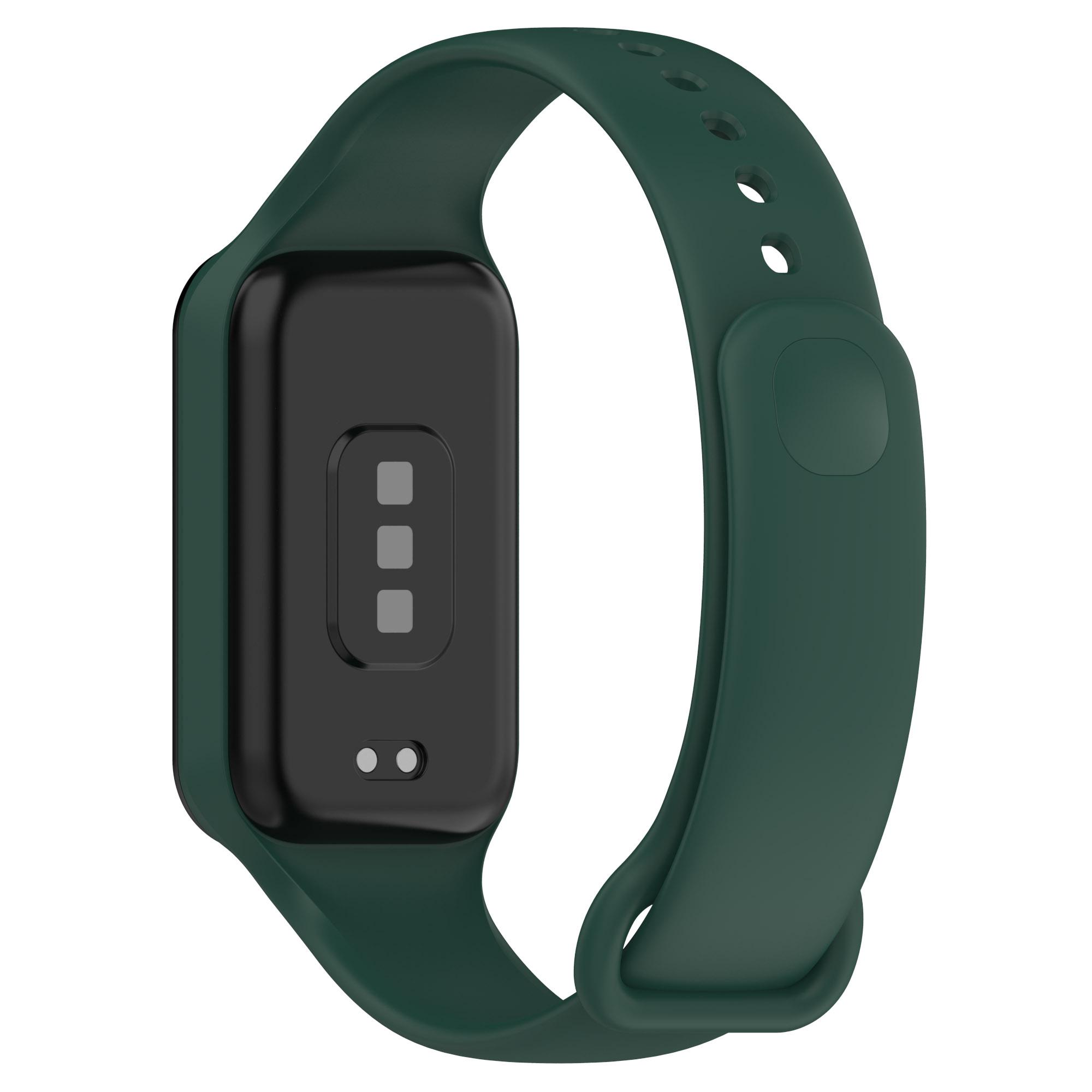 

Suitable for Redmi smart band 2/Redmi smart band 2/Xiaomi band 8 active silicone strap зелений