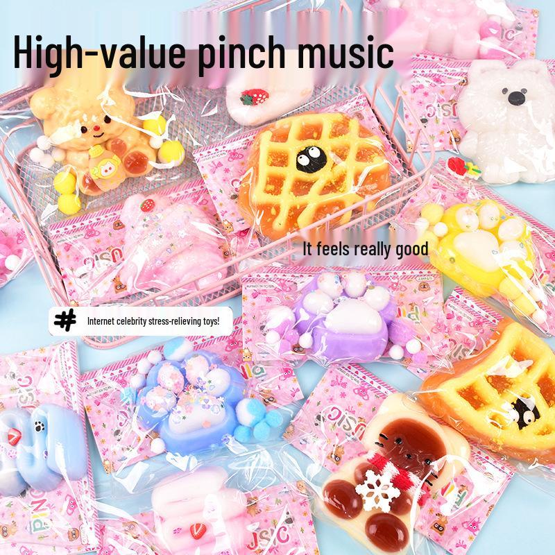 Butter Bear Silicone Cartoon Decompression Toy