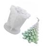 Christmas Tree Candle Mold Cute Shape Smoother Reusable 3D Candle Silicone Mold for DIY Handcrafts