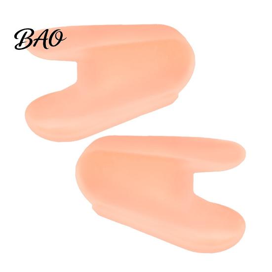 Comfortable Toe Separator 2PCS Gel Separator, Soft Flared Spreader Straightener, Ultra-Thin Non-Slip A-shaped Bunion Corrector, for Overlapping