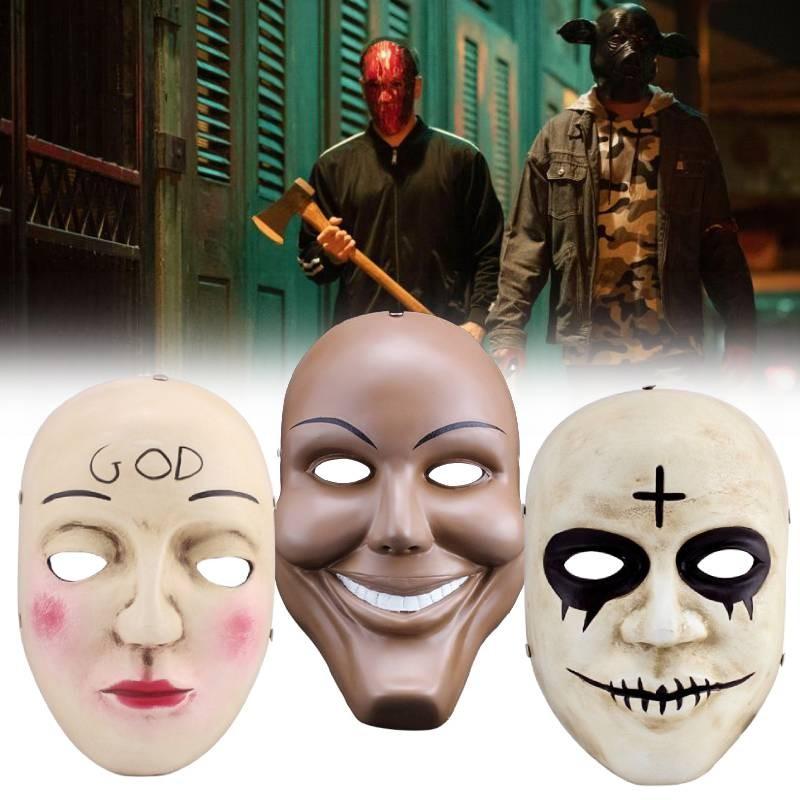 Exquisite Human Purge Plan God Horror Mask Featuring Smiling Face Full Face Resin Collectible