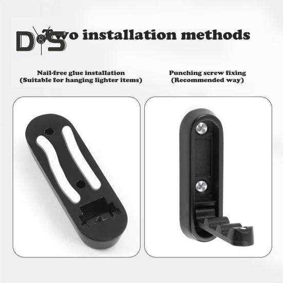 Folding Wall Hook Coat Hanger Sturdy Construction Strong Load-bearing Easy To Install 90-degree Swivel Heavy Duty Wall Hook