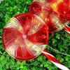LED Solar Lollipop Garden Lights - Waterproof Outdoor Christmas Candy Decorative Lights for Lawn and Courtyard.