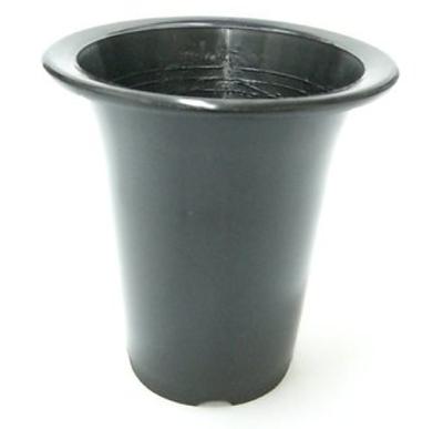 10 plastikowych doniczek na storczyki, czarne plastikowe doniczki na róże, głębokie doniczki, doniczki, doniczki, 16,5 cm, sadzonki,