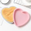 New 4Pcs/set 6 Inches Silicone Small Plate Cake Mold Round Heart-shaped Layered Baking Tray Silicone Mol