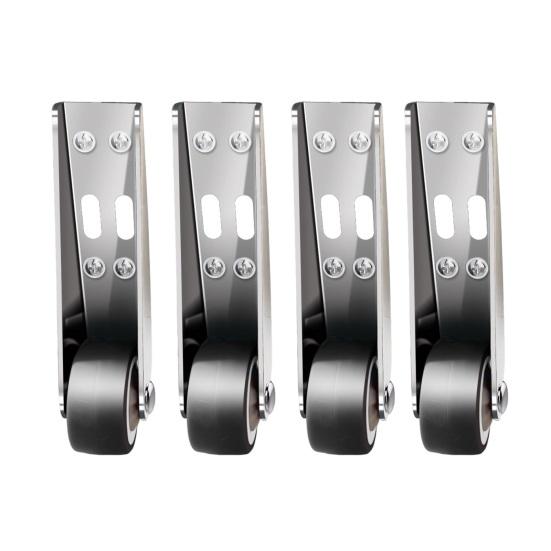 1/4Pcs Bedroom Door Sinking Repair Pulley Multifunctional Low Profile Fixed Casters High Stability