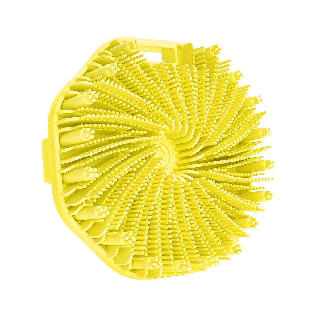 Silicone Shower Brush with Handle Exfoliating Body Scrubber Back Massage Brush (Wall Mountable)