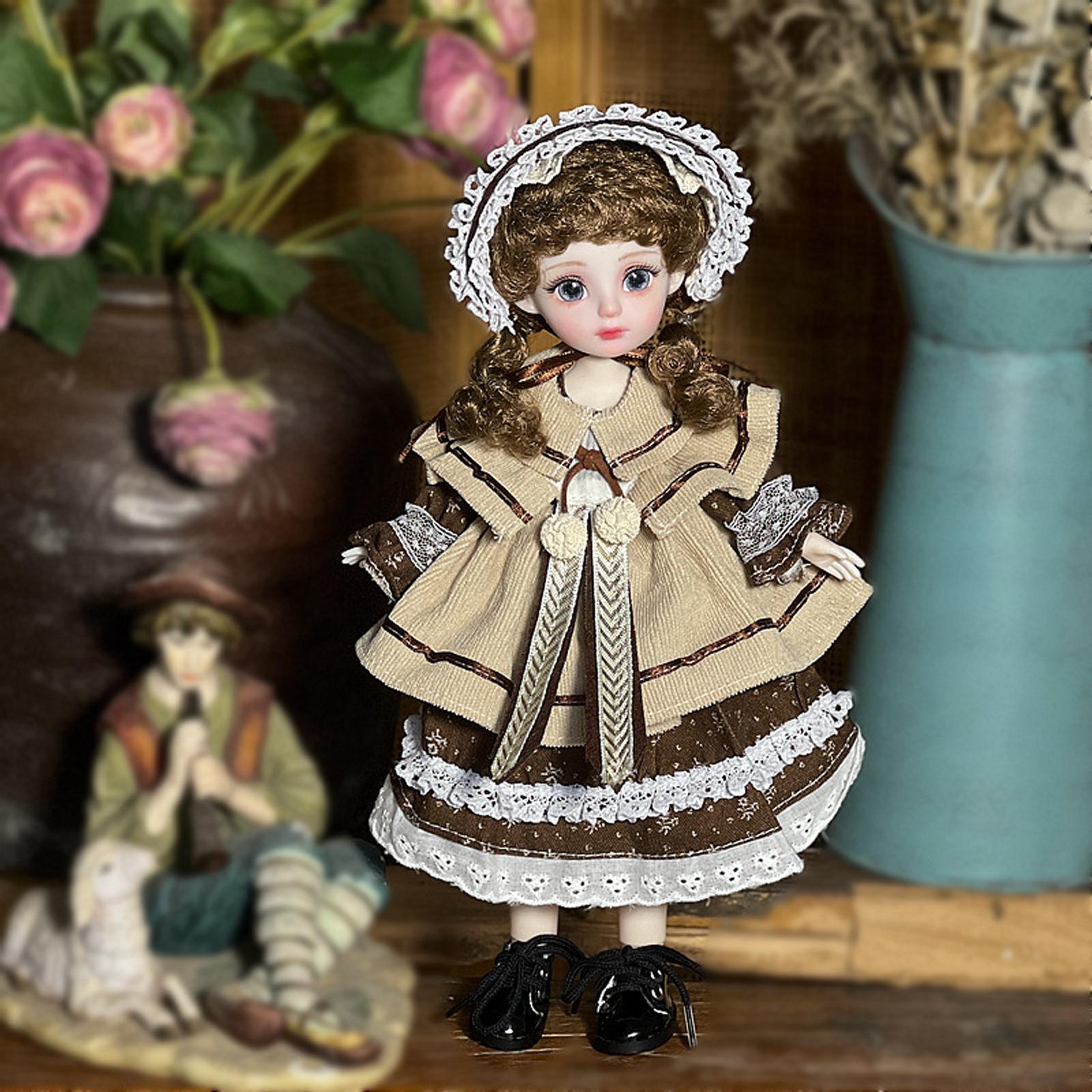 

Платье для куклы Лоли Полный набор куклы с 20 шарнирами и расписанным вручную макияжем губ One Size