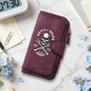 Gothic Skull Print Long Wallet Stylish Dark Style Card Holder Purse