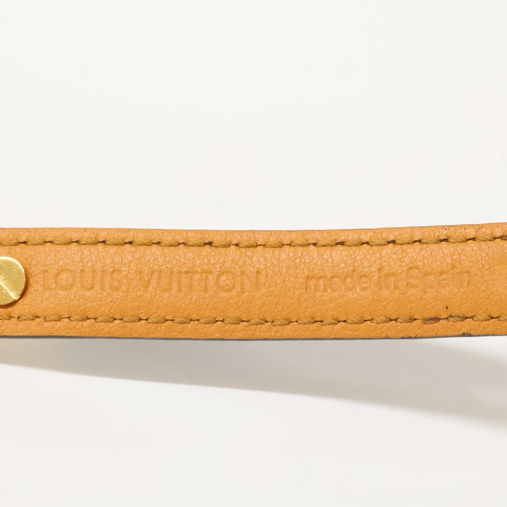 LOUIS VUITTON M4150 Brasserie Logomania Monogram Canvas Bracelet 17 Brown / GoldUsed