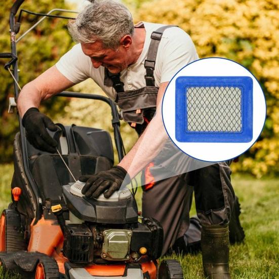 Air Filter for Briggs & Stratton 491588 And for Craftsman 3364 Easy Installation Extend Engine Life Lawn Mower Air Strainer with Spark Plugs