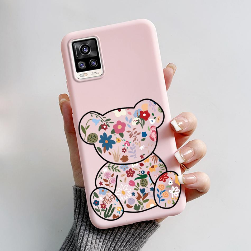 For Vivo V20 2021 Case V2040 Cute Cat Bear Frog Cover Soft Silicone Slim Phone Case For Vivo V20 V 20 VivoV20 V2025 V2024 Bags