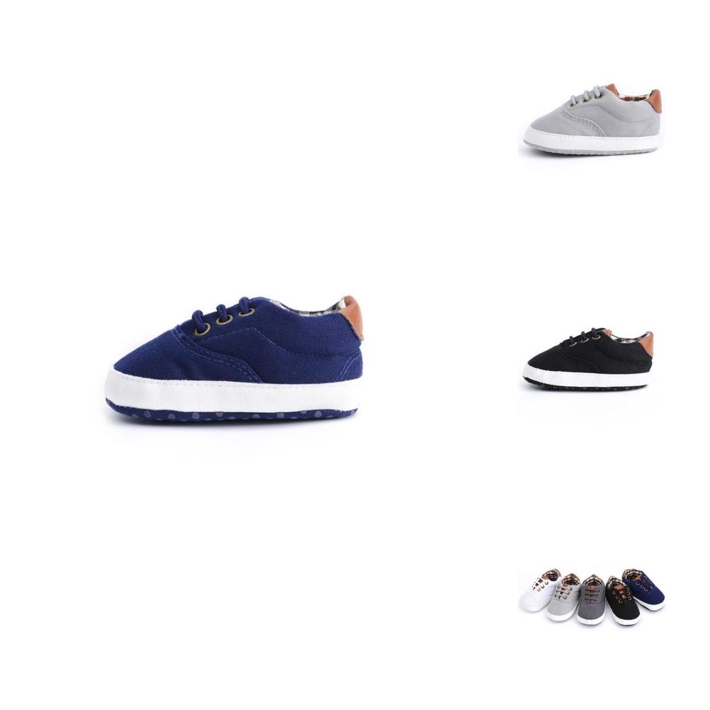 Premium Quality Baby Boy Soft Sole Canvas Shoes For Newborns To 18 Months
