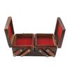 Wooden Jewellery Box (Brass n Carving) for Women/girls Flip Flap Handmade Gift, 8 Inches …