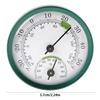 Mini Round Pointer Temperature Meter Hygrometer Double Pointer Hygrometer Indoor Outdoor Thermometer for Indoor Offices