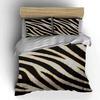 Zebra Stripe Pattern Bedding Set Bedding Set (1 Duvet Cover, 2 Pillowcases, Duvet Not Included)