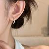 925 Sterling Silver Seven Grain Wealth Attraction Earrings for Women - High-End Niche Design