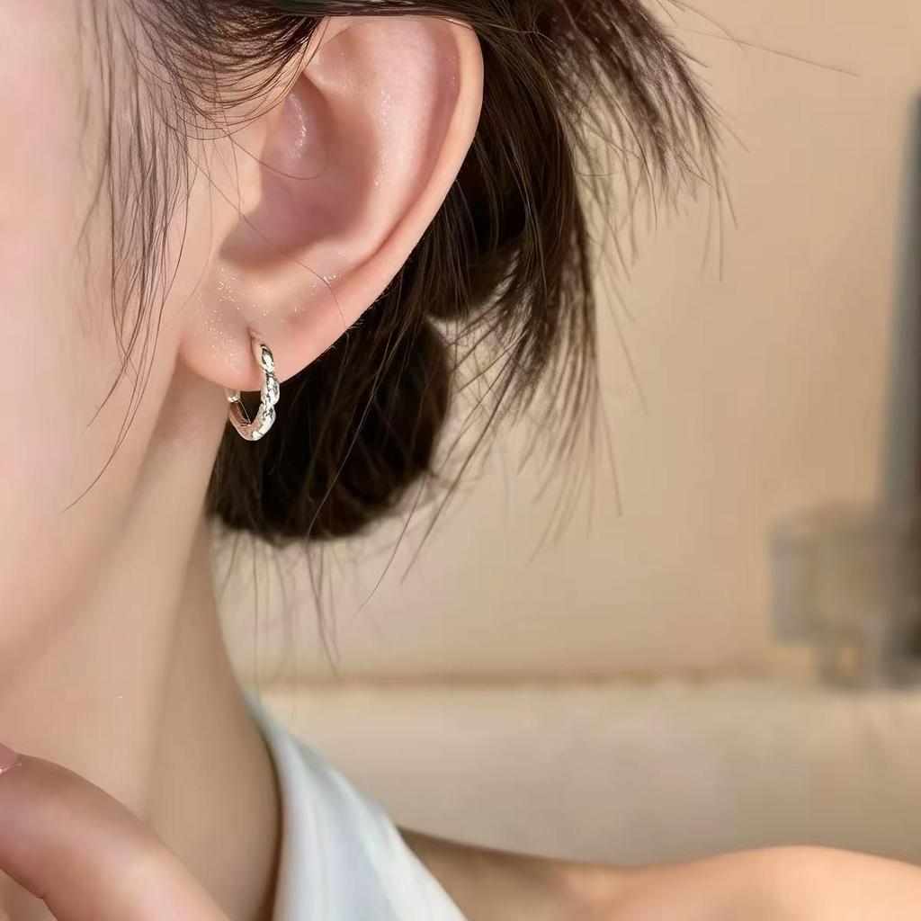 925 Sterling Silver Seven Grain Wealth Attraction Earrings for Women - High-End Niche Design
