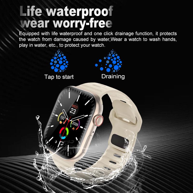 IWO Series 10 Smart Watch 2.01 Inch Wireless Charging Heart Rate Men Women Fitness Tracker Sport Smartwatch For IOS Android
