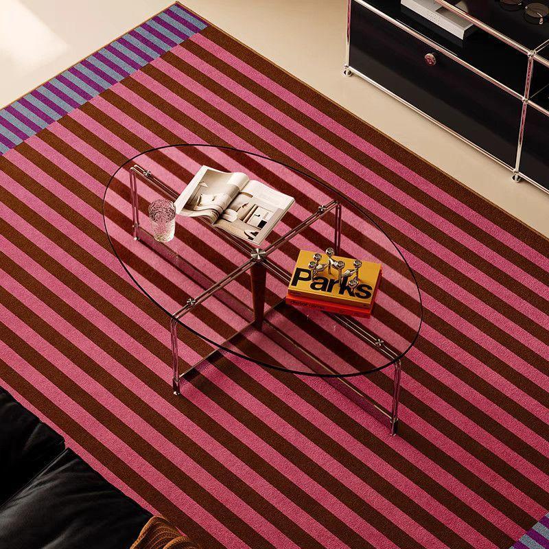 

Stripe Simple Living Room Decorative Carpet Wabi-sabi Large Area Home Bedroom Bedside Rugs Customizable Floor Mat Dining Room 120x160cm