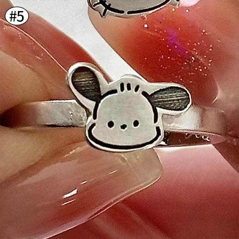 

Cute Hello Kitty Hanging Pendant Cartoon Anime Necklace/Bracelet/Ring Jewelry Accessoriess Festival Gifts Women Girls for Kid Friendly Entertaining