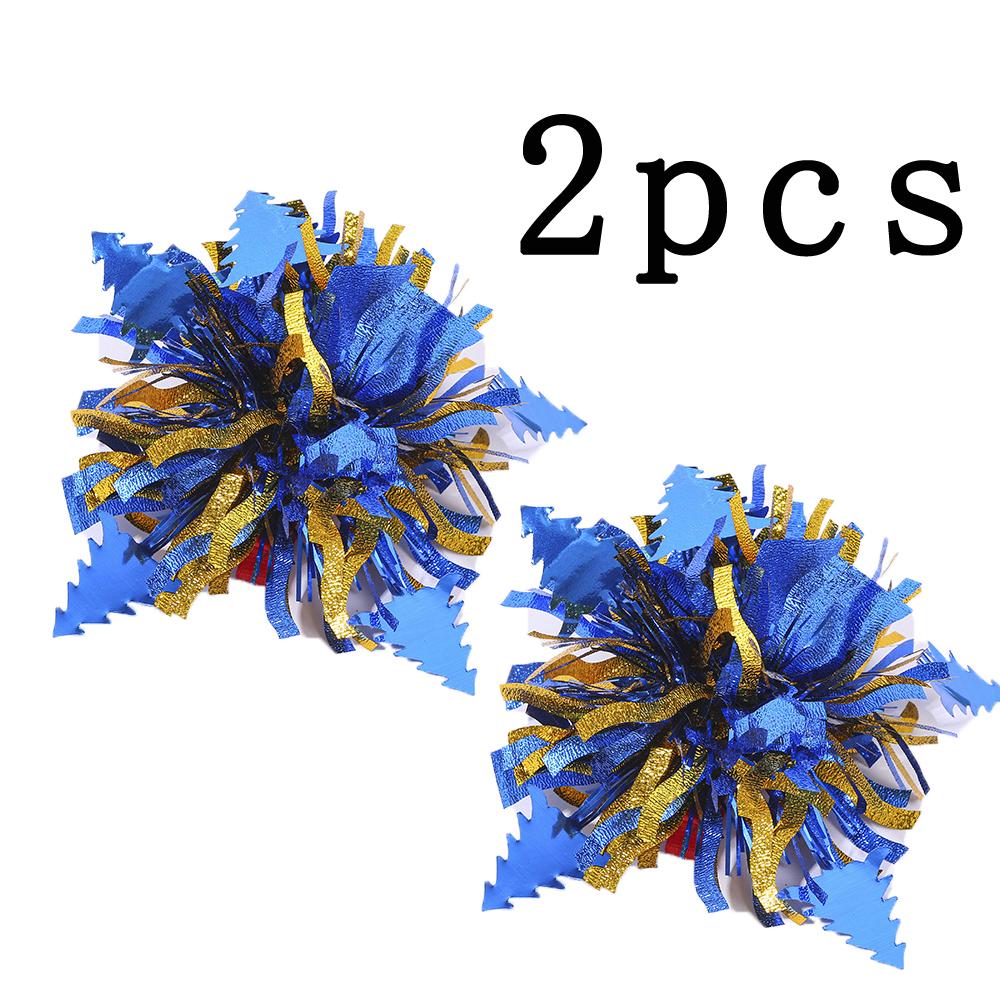 

2 pcs American Homecoming Band Season Color Handheld Flowers for Dance Performance Christmas Party Hairpin