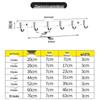 GLBO No-Drill Stainless Steel 8-Hook Adhesive Rack