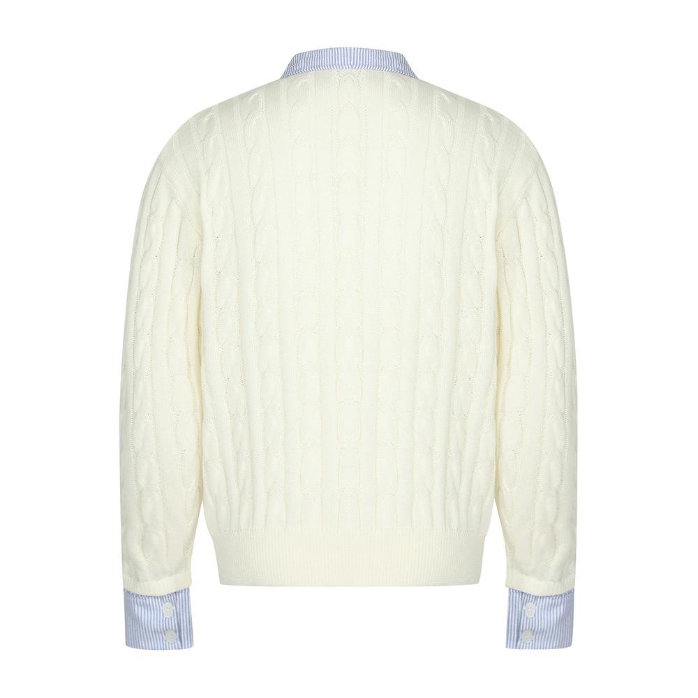 Men's Japanese Style Lapel Sweater - High-End, Trendy, Loose Fit Knitwear