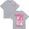 Omar Courtz Primera Musa World Tour Men and Women Fashion Couple Aesthetics 2026 Summer Printed Pure Cotton Shortsleeved top