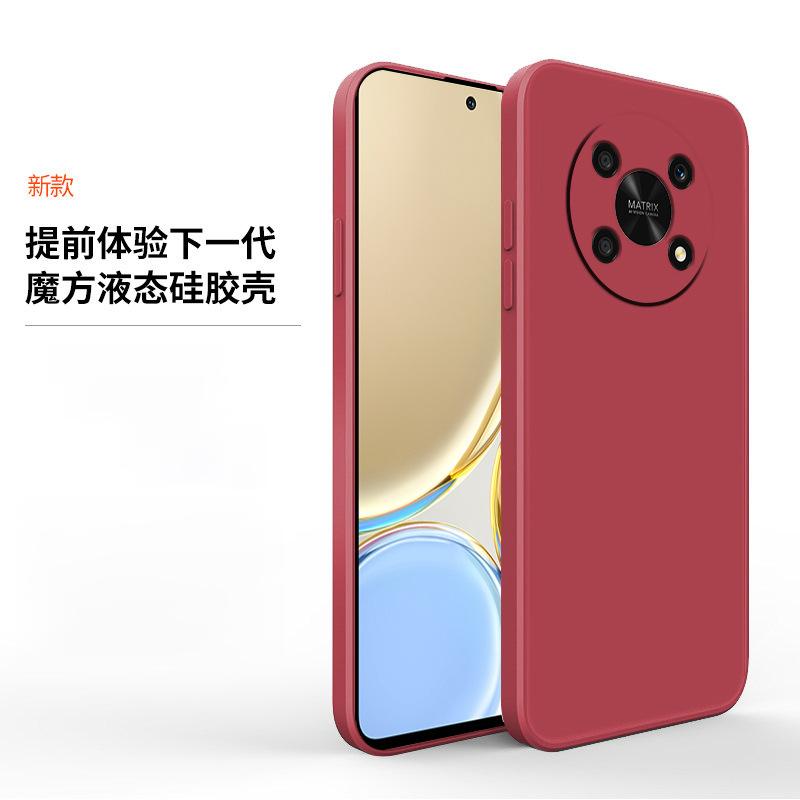 Suitable for Honor 11PRO Rubik's Cube straight edge liquid silicone mobile phone case Honor Magic1 all-inclusive TPU protective case