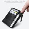 1 STÜCK Herren Geldbörsen Ultradünn Mini Business Bank Kreditkartenhalter Brieftasche Schlicht Schwarz Damen Klein Münzen Kartenhülle Etui Tasche