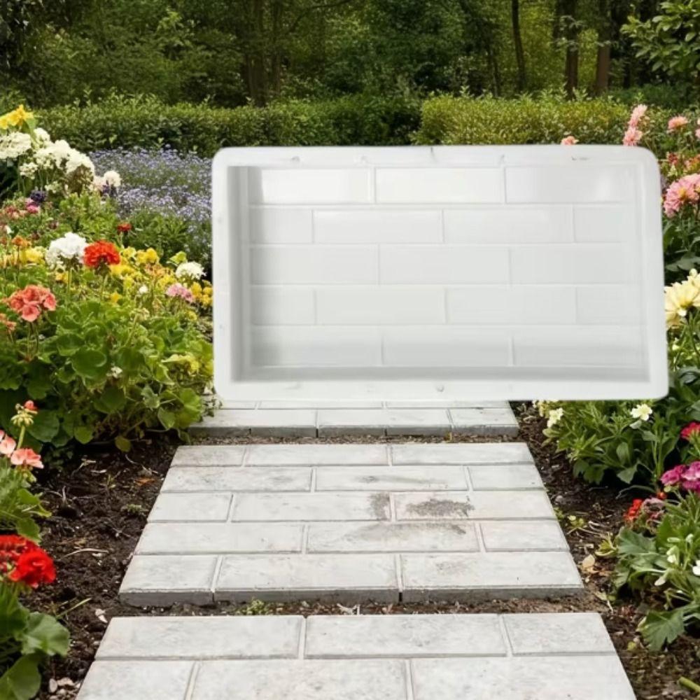 I-Shaped Concrete Paver Molds Long Shape Reusable Pavement Floor Template Non-Slip Easy Release Anti-Slip Floor Tile Template