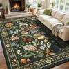 Luxury Fashion Floral Living Room Carpet Machine Washable Non-slip Bedroom Soft Rug Home Decoration Coffee Table Sofa Floor Mat