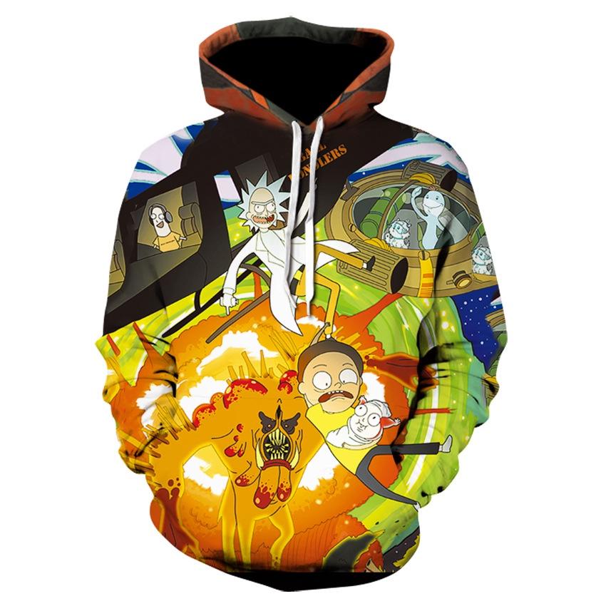 Rick Womenmen And Morty Funny 3d Print Casual Hoodie Sweatshirt Jumper Pullover