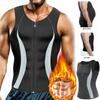 Mens Body Shaper Abdomen Slimming Shapewear Neoprene Belly Shapers Heat Trapping Sweat Vest Waist Trainer Fat Burning Corset Top