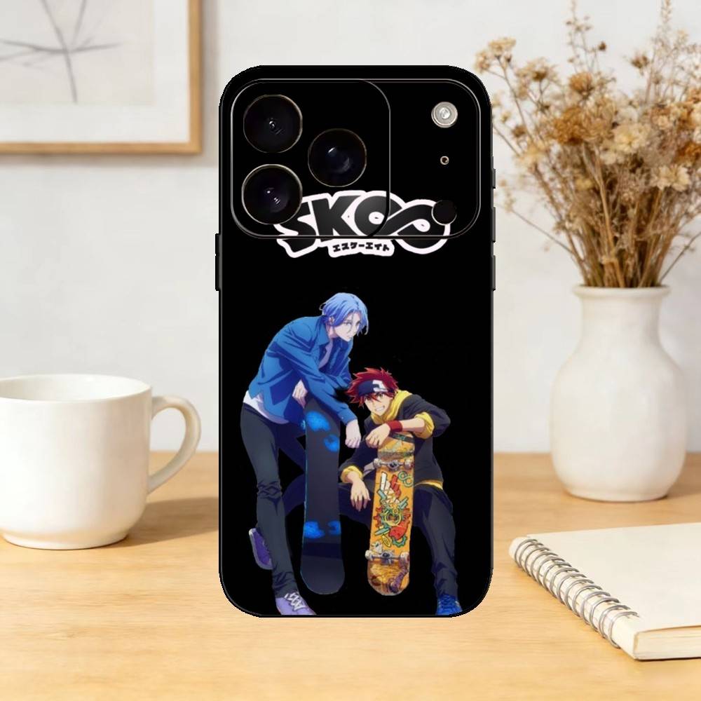 

SK8 The Infinity Langa Reki Phone Case For iPhone 17,16,15,14,13,12,11 Plus,Pro,Max,Mini Silicone black Soft Cover iPhone16pro