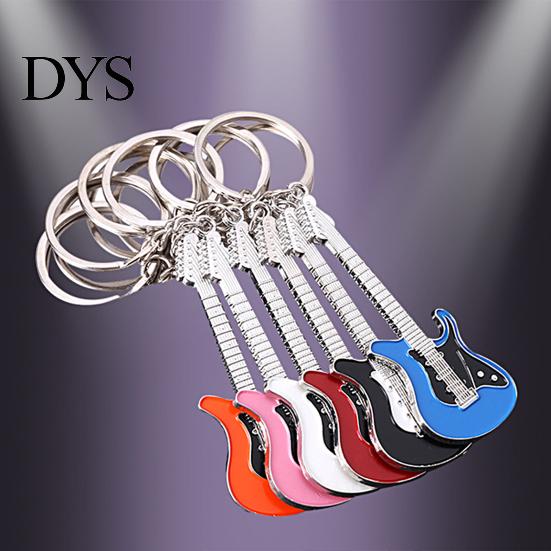 Key Holder Guitar Keychain Portable Multipurpose Multi-colors Gifts Heavy Duty Backpack Ornament Chain Metal Climbing Bag Bass Ring Pendant
