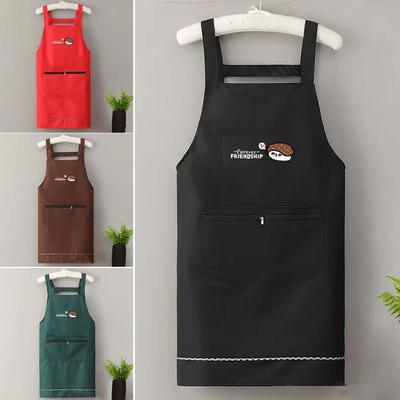 Abrasion Resistant Kitchen Apron Household Restaurant Uniform Antifouling Barista Apron  Restaurant
