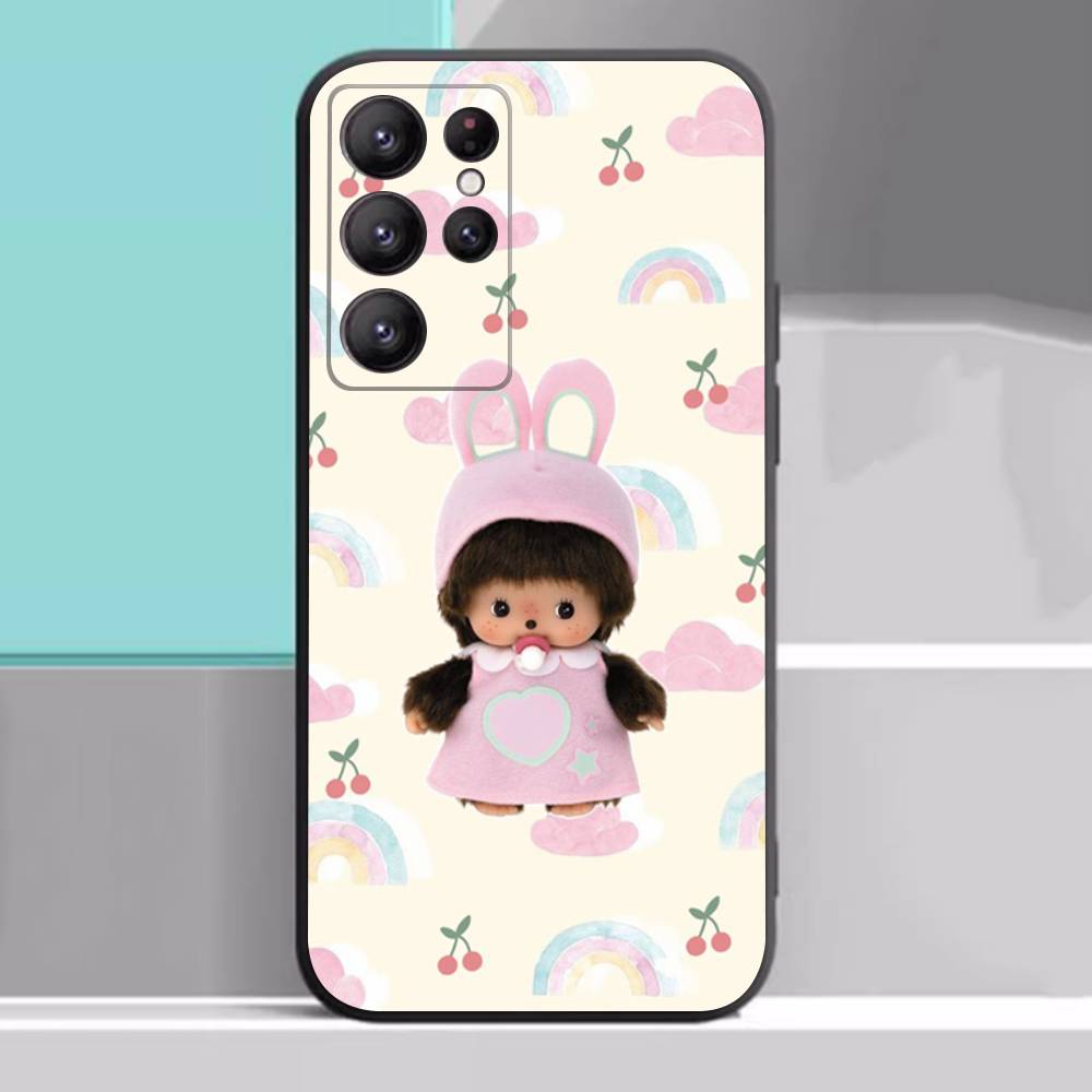 Cute M-monch-hichis Case For Samsung Galaxy Case S25 S23 S22 S21 S30 S20 S10 Ultra Plus FE TPU Soft Cover