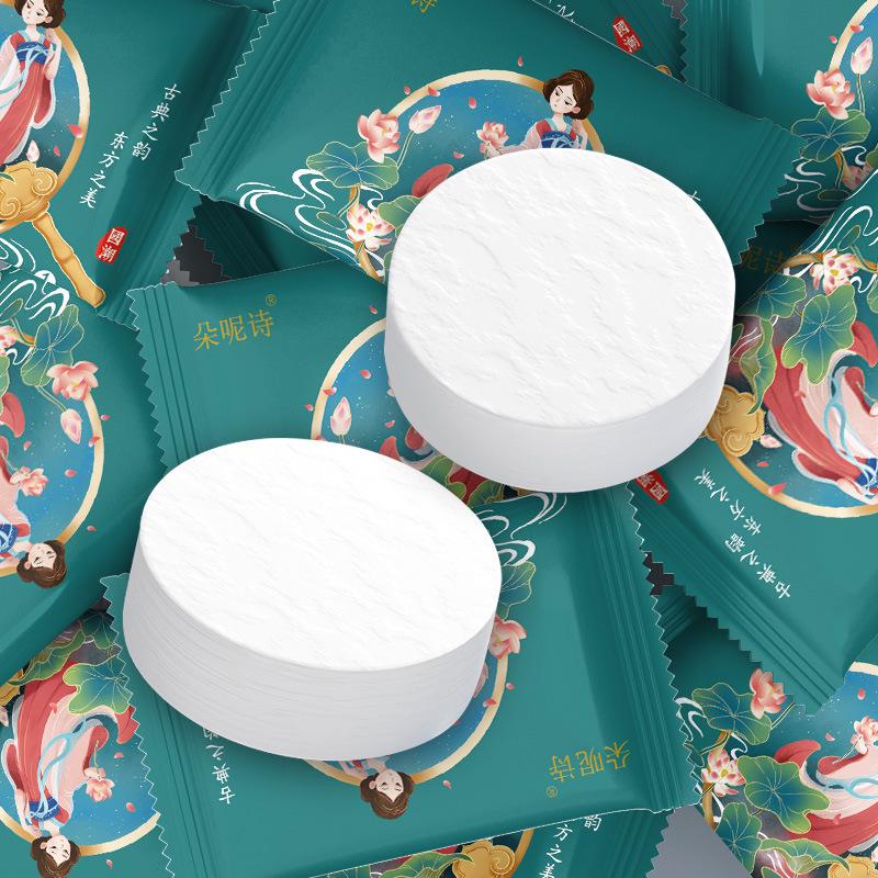 

Extra Large & Thick Disposable Compressed Face Towel - National Tide Style 30x50 cm