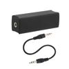 3.5mm 0.14in Ground Loop Noise Filter Isolating Black 20HZ‑20KHZ for Car Home Stereo System