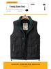 Men's MJ919 Winter Casual White Duck Down Vest - Warm, Versatile, Loose-Fit Outerwear