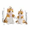Soft Realistic Cat Backpack Fluffy Stuffed Animals Plush School Bag  Travel Storage